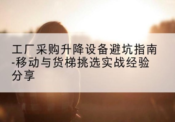 莱芜移动式升降机怎么选-工厂采购升降设备避坑指南-移动与货梯挑选实战经验分享